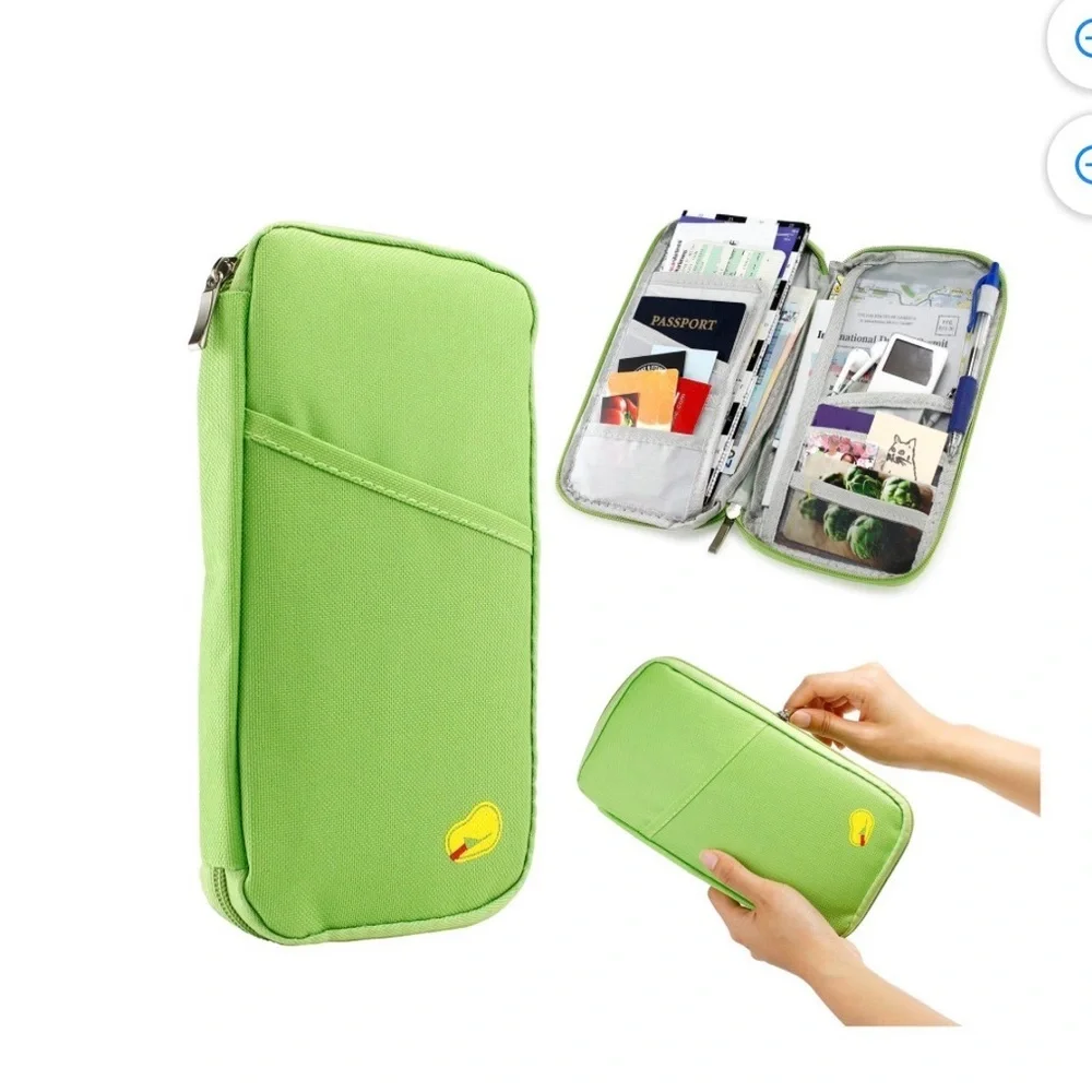 Gearonic Travel Passport Credit ID Card Cash Organizer Wallet Purse Holder Case